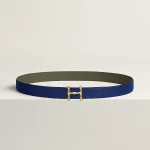 H Torsade belt buckle & Reversible leather strap 24 mm - Image 2
